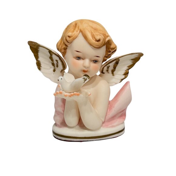 1950's Porcelain Bisque Napco Angel Bust - Picture 8 of 13